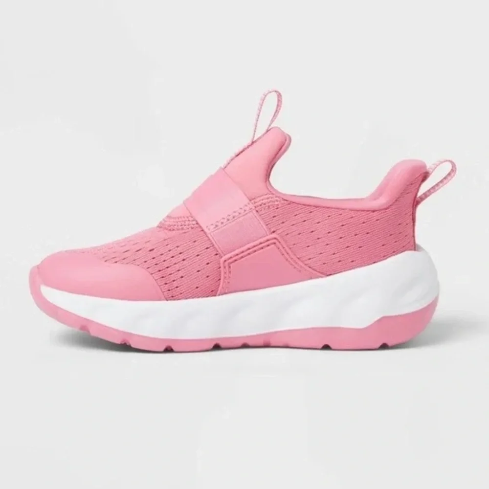 Kids Pink Slip-On Sneakers - Picture 2 of 5